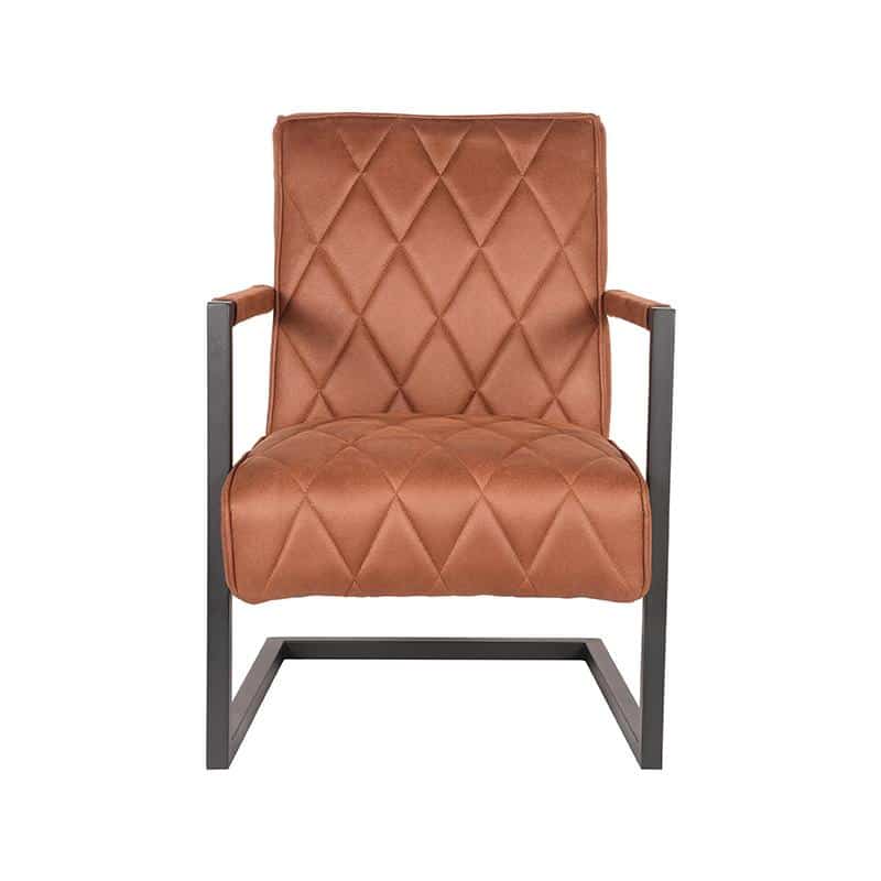 Fauteuil Denmark 8211 Stof Microvezel Cognac