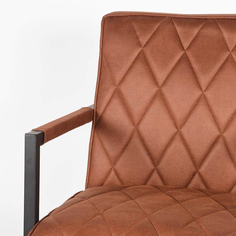Fauteuil Denmark 8211 Stof Microvezel Cognac