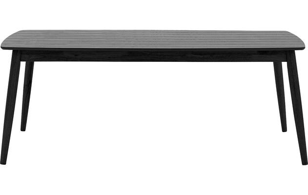 Eetkamertafel Flora 8211 210x100cm 8211 Deens Ovaal Zwart Eiken