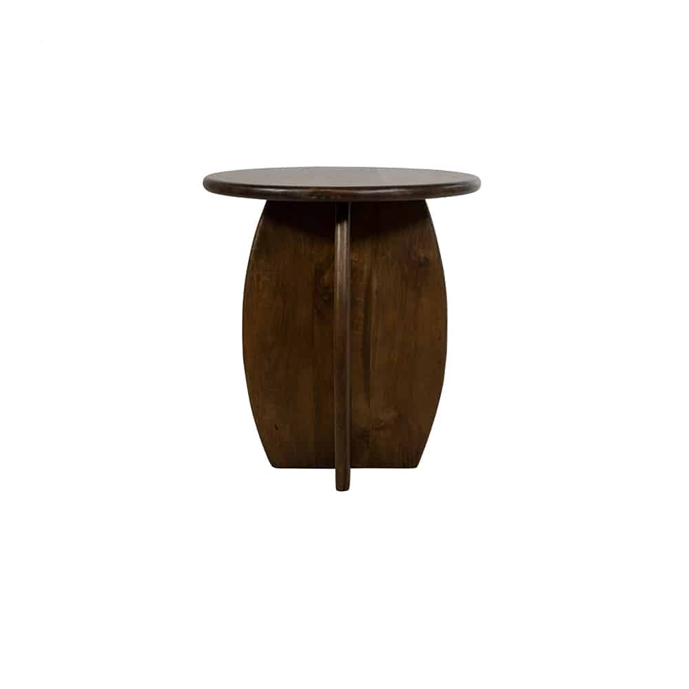 Bijzettafel Belly 8211 50 8211 H55 8211 Mangohout Walnut