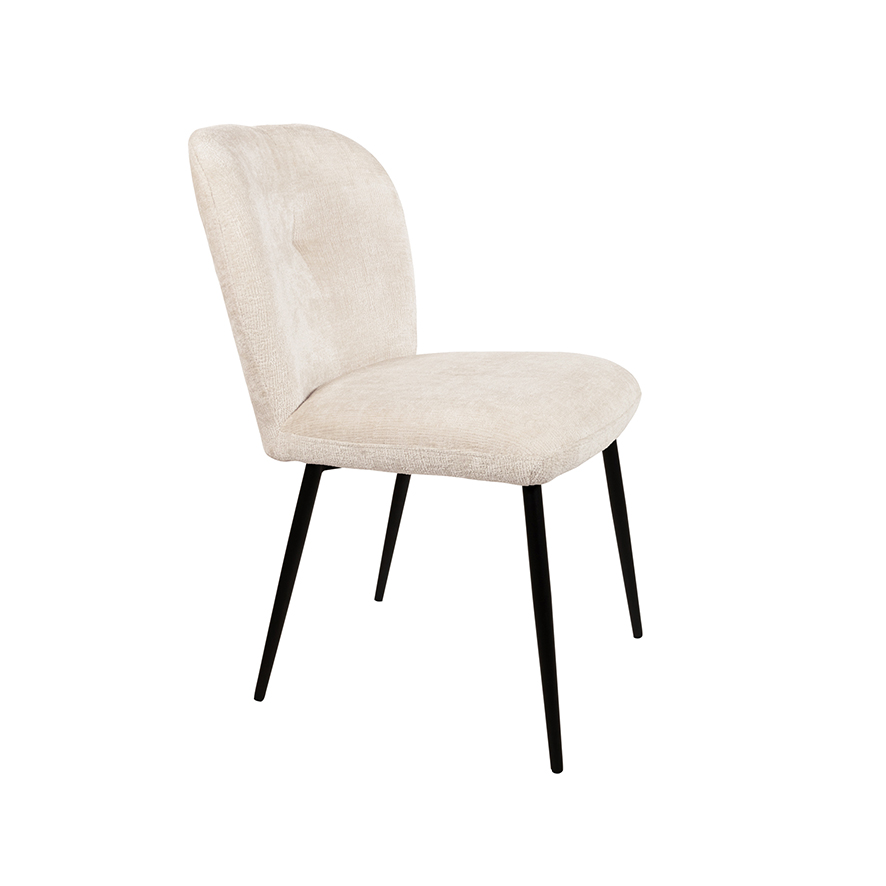 Eetkamerstoel Bobby 8211 Zonder Arm 8211 Perfect Harmony 8211 Ivory 02 Minimale Bestelling 2 Stuks