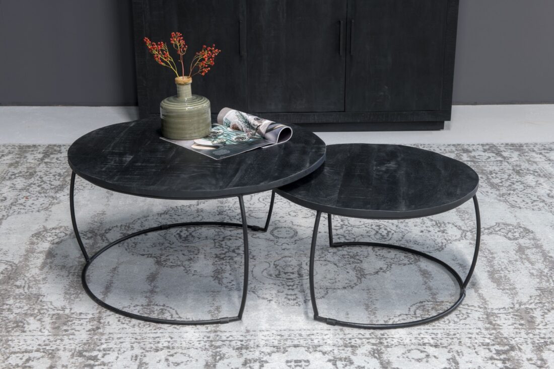 Vloerkleed Brix Kelly Charcoal Grey 200 215 290 Cm
