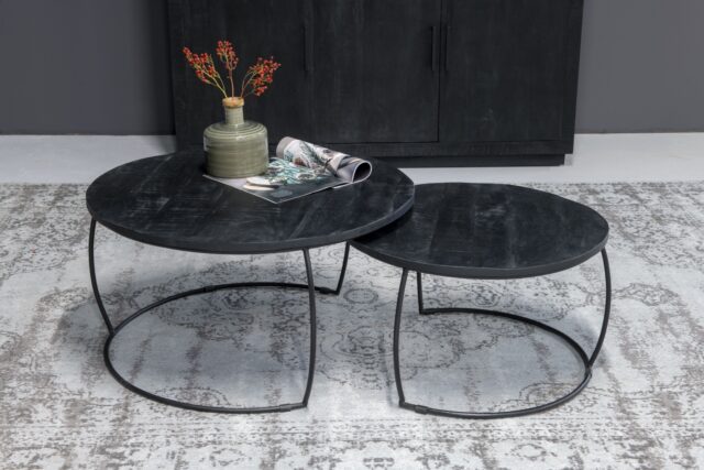 Vloerkleed Brix Kelly Charcoal Grey 200 215 290 Cm