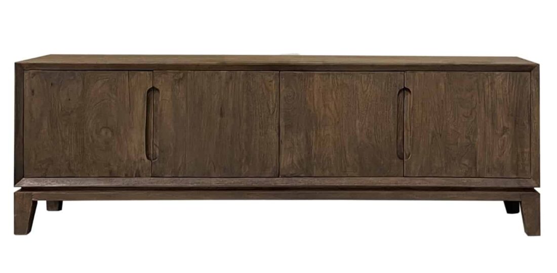 Dressoir Cortez 8211 Bruin Malta Finish Structuur 8211 170 Cm