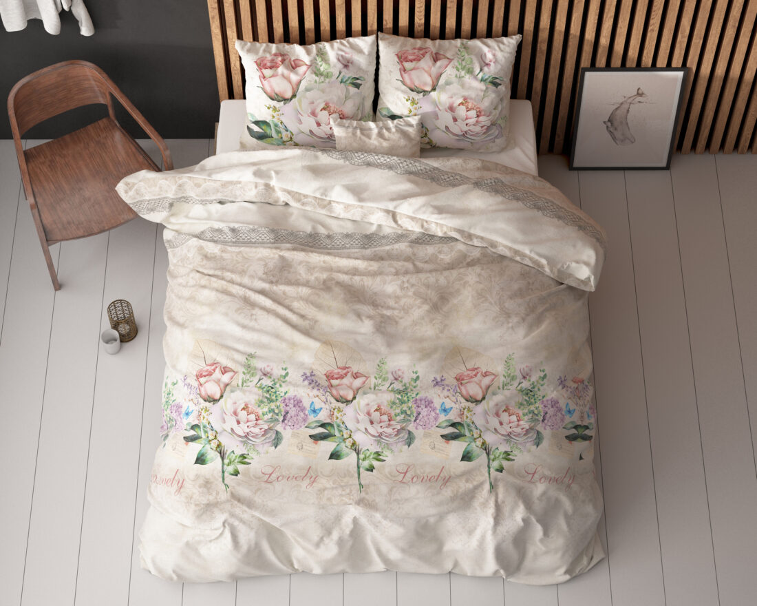Mooie Bloem Beige 200 X 220