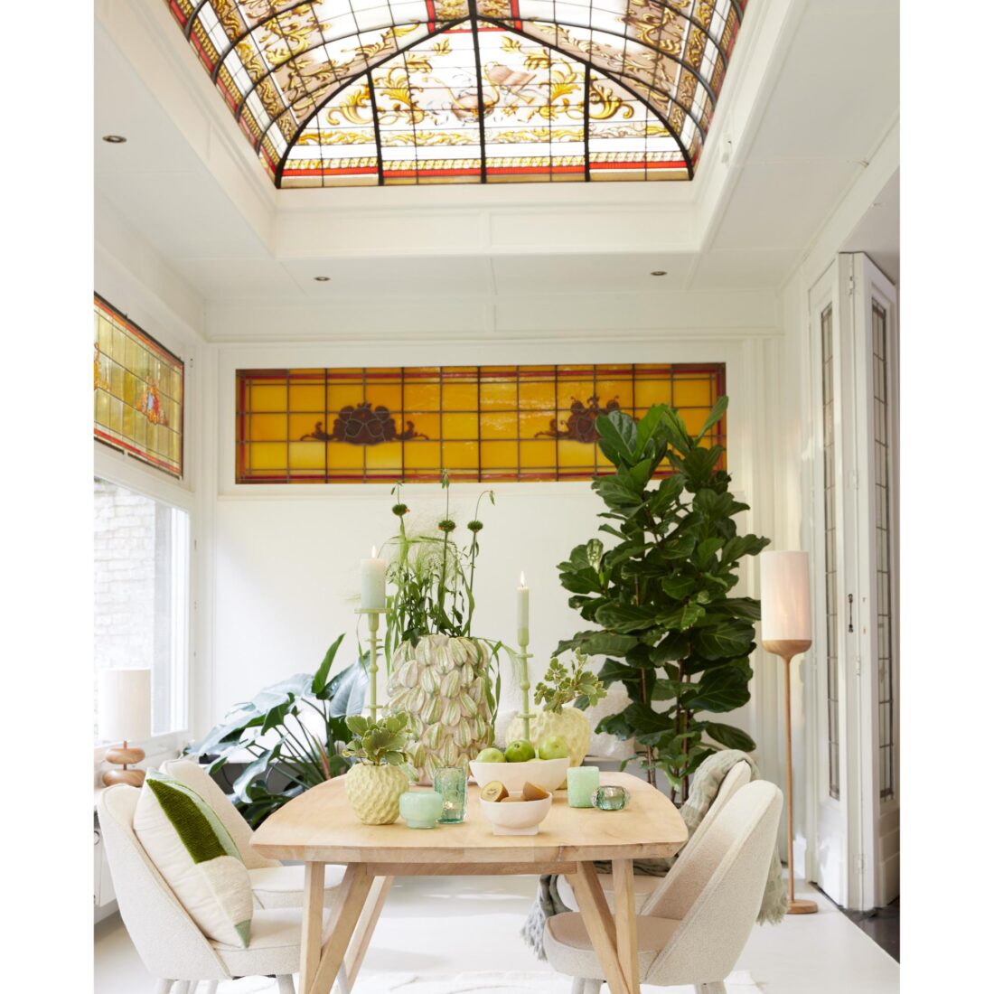 Vloerlamp Dania 8211 Crme Naturel 8211 23x159cm