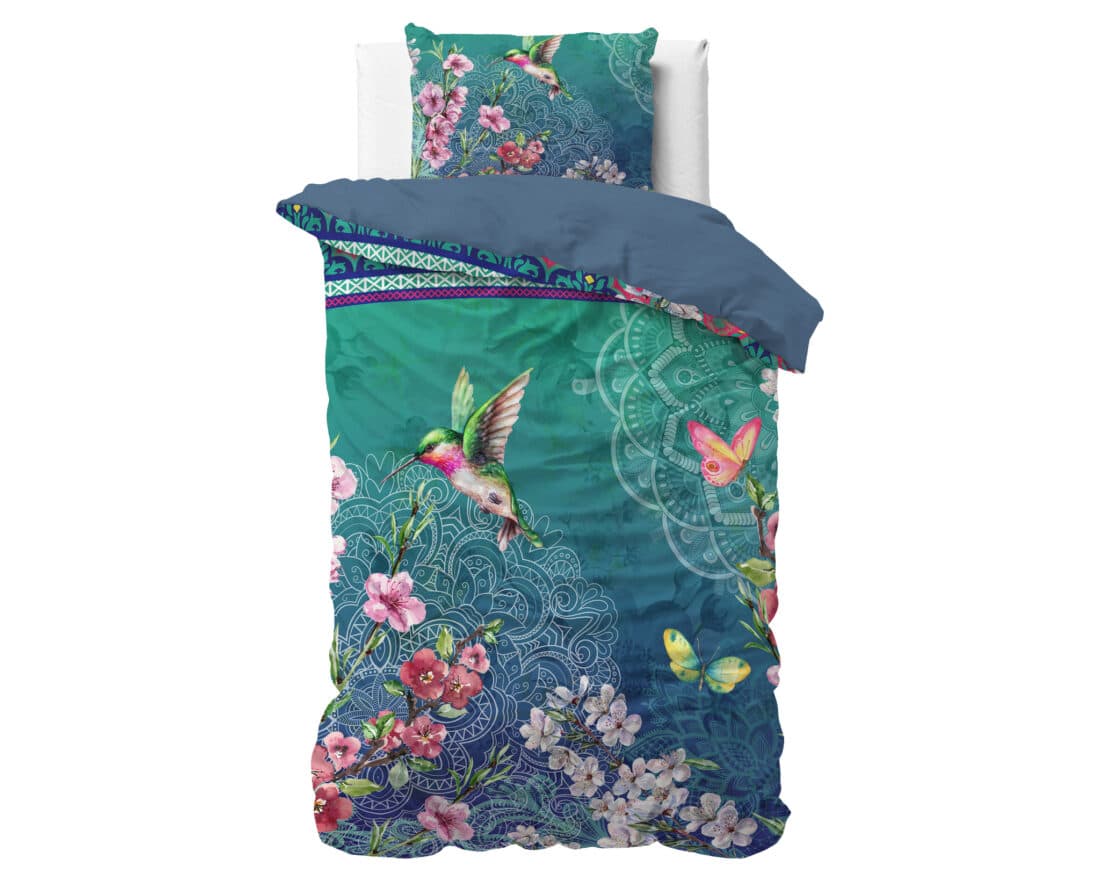 Dekbedovertrek Brenda 8211 Blauw 8211 135 215 200 Cm