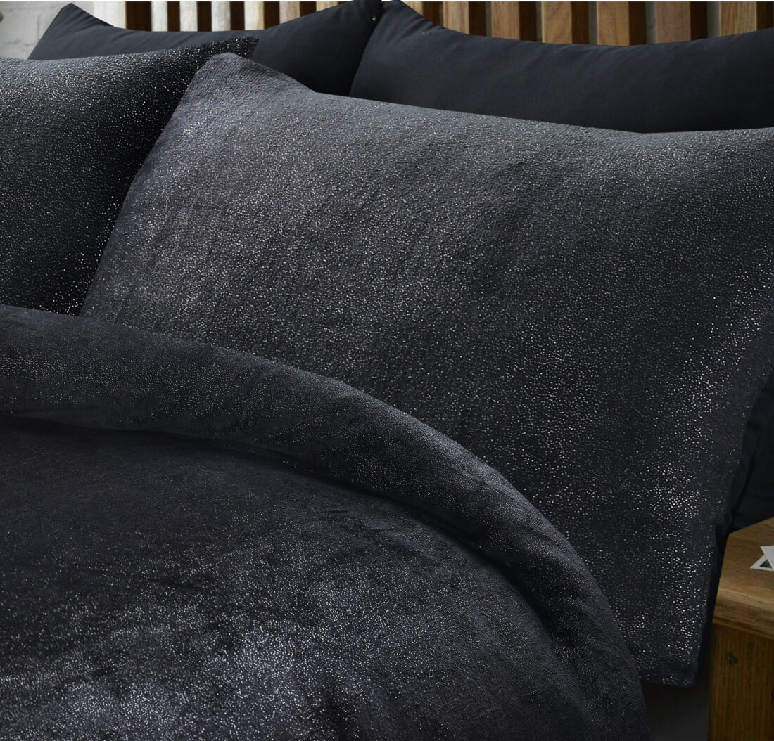 Glamour Flanel Deco Folie Zwart 200 X 200 220