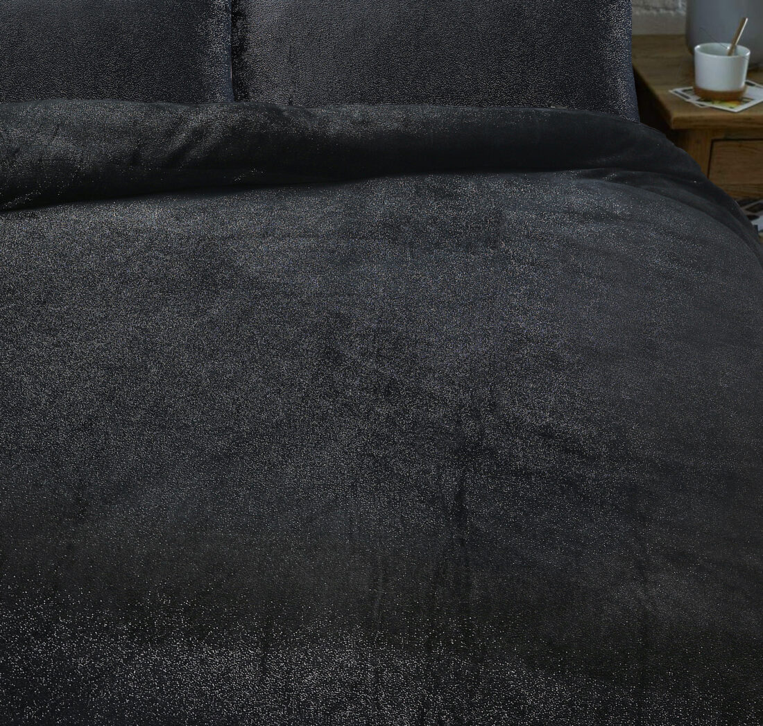 Glamour Flanel Deco Folie Zwart 200 X 200 220