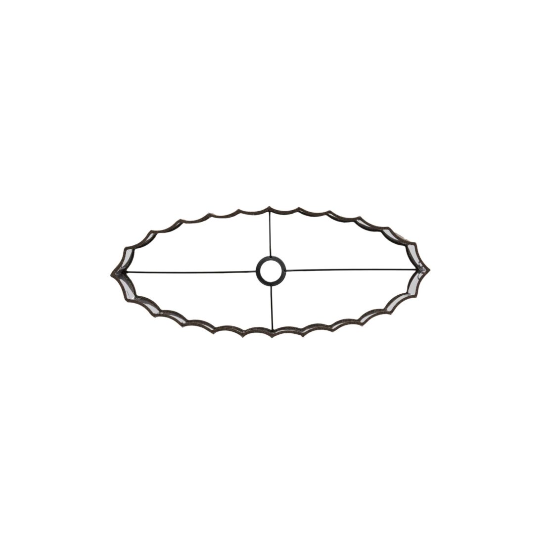 Lampenkap Ovaal Disli 8211 Donkerbruin 8211 58x24x27cm