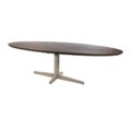 Eetkamertafel Scorpio - Mango bruin walnoot - Ovaal - Poot beige - 240 cm