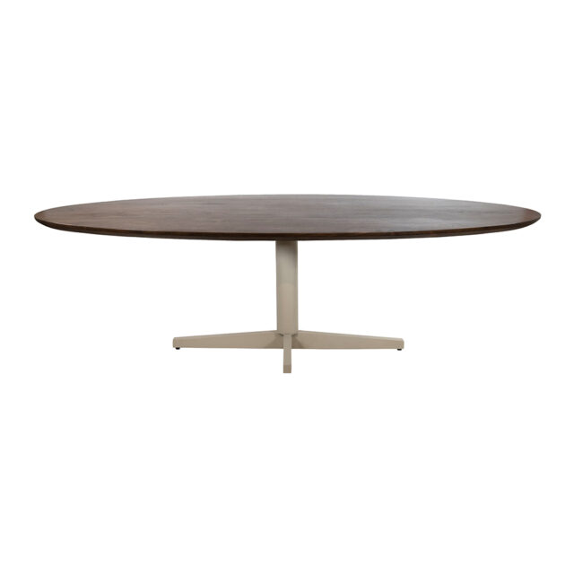 Eetkamertafel Scorpio 8211 Mango Bruin Walnoot 8211 Ovaal 8211 Poot Beige 8211 240 Cm Eetkamertafel Scorpio 8211 Mango Bruin Walnoot 8211 Ovaal 8211 Poot Beige 8211 240 Cm