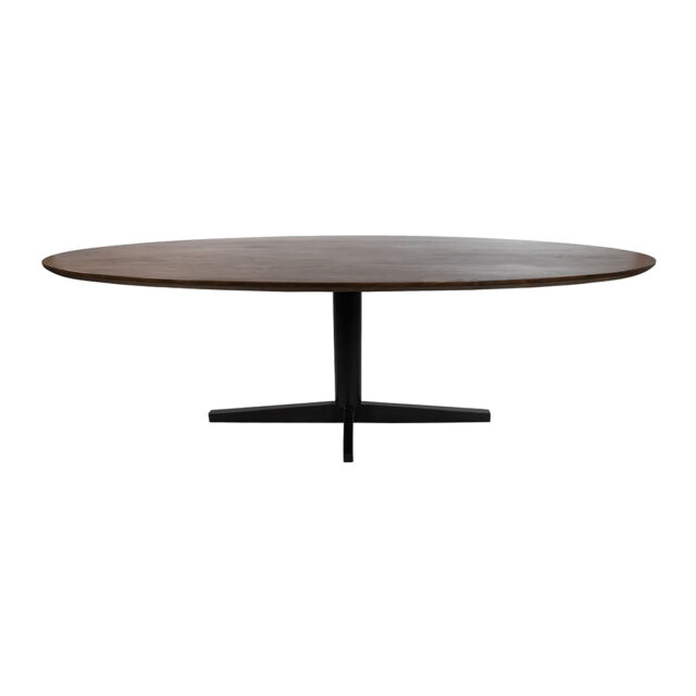 Eetkamertafel Scorpio 8211 Mango Bruin Walnoot 8211 Ovaal 8211 Poot Zwart 8211 160 Cm Eetkamertafel Scorpio 8211 Mango Bruin Walnoot 8211 Ovaal 8211 Poot Zwart 8211 160 Cm