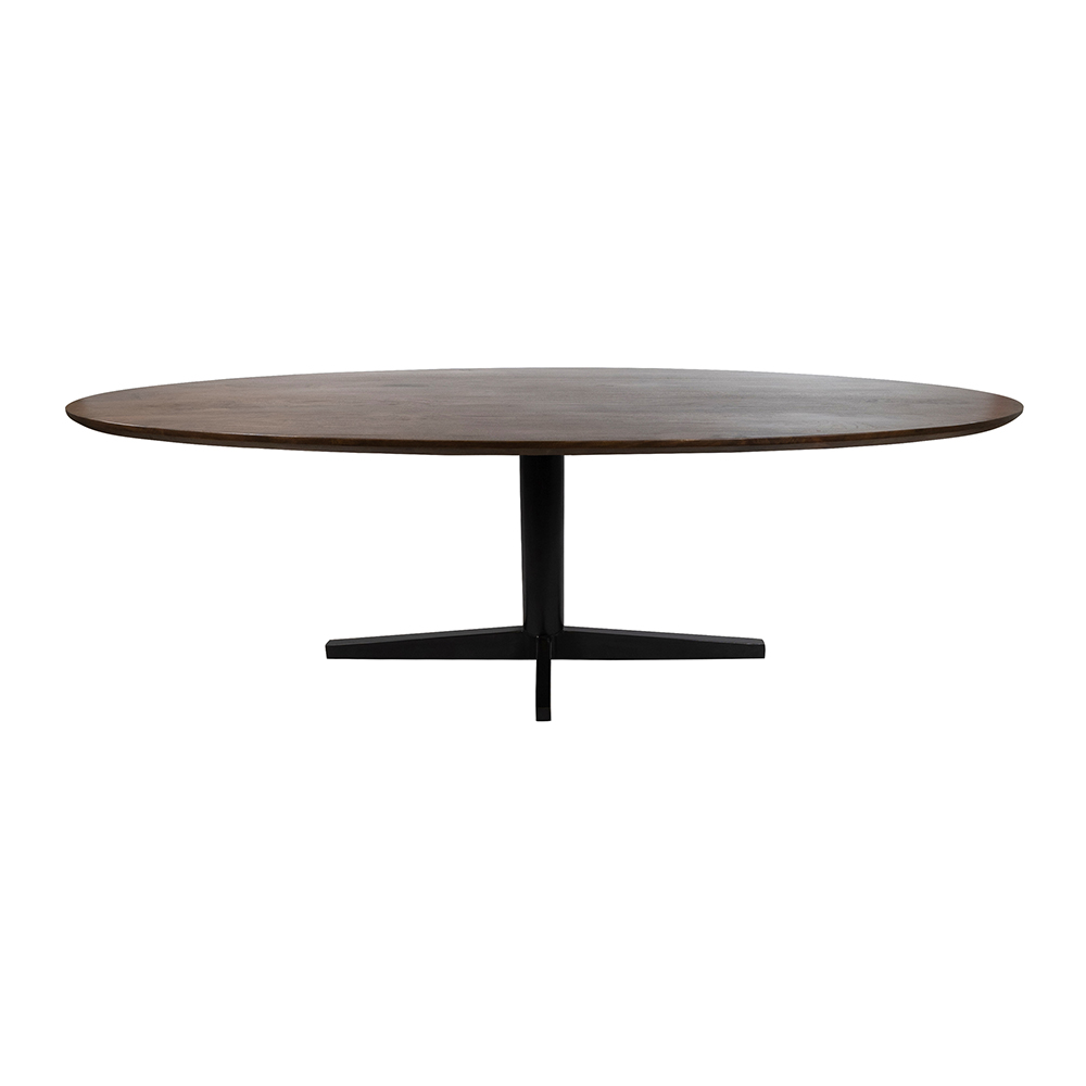 Eetkamertafel Scorpio 8211 Mango Bruin Walnoot 8211 Ovaal 8211 Poot Zwart 8211 160 Cm Eetkamertafel Scorpio 8211 Mango Bruin Walnoot 8211 Ovaal 8211 Poot Zwart 8211 160 Cm