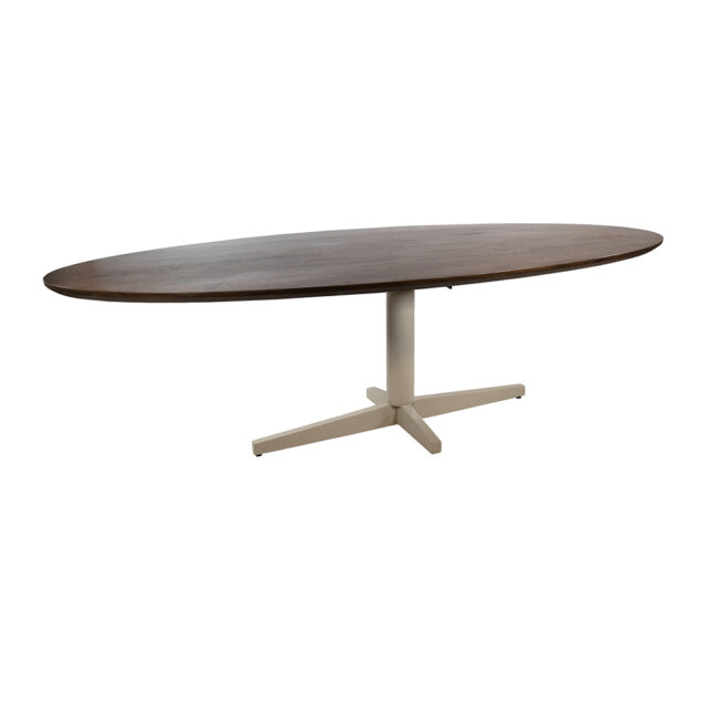Eetkamertafel Scorpio 8211 Mango Bruin Walnoot 8211 Ovaal 8211 Poot Beige 8211 190 Cm Eetkamertafel Scorpio 8211 Mango Bruin Walnoot 8211 Ovaal 8211 Poot Beige 8211 190 Cm