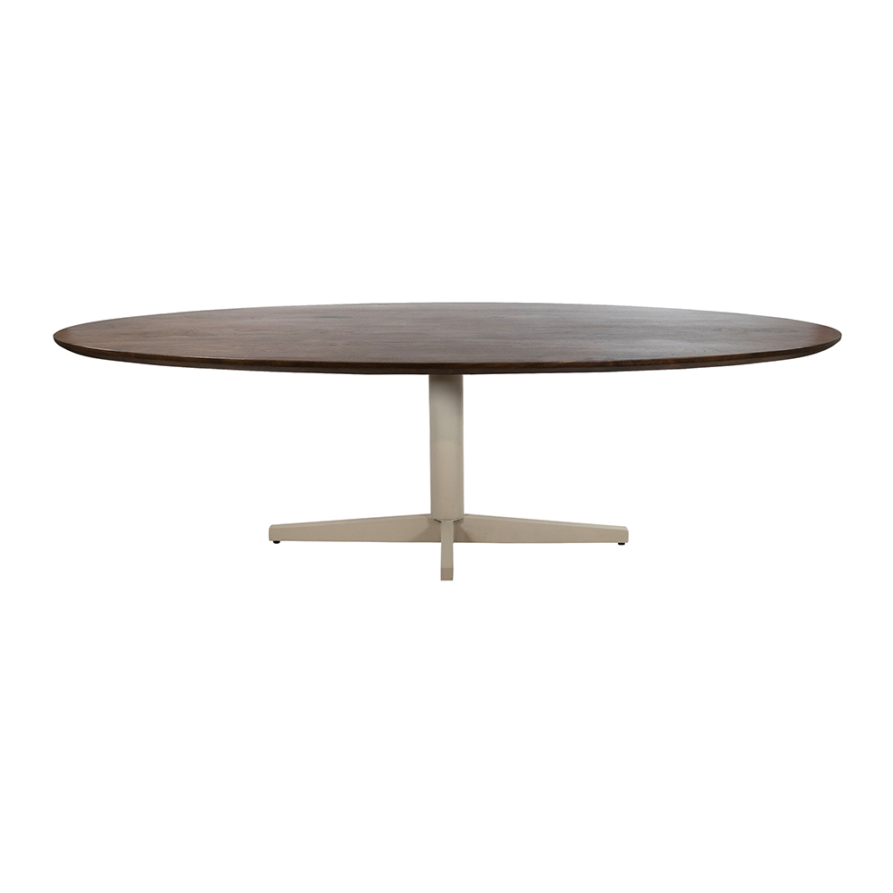 Eetkamertafel Scorpio 8211 Mango Bruin Walnoot 8211 Ovaal 8211 Poot Beige 8211 190 Cm Eetkamertafel Scorpio 8211 Mango Bruin Walnoot 8211 Ovaal 8211 Poot Beige 8211 190 Cm