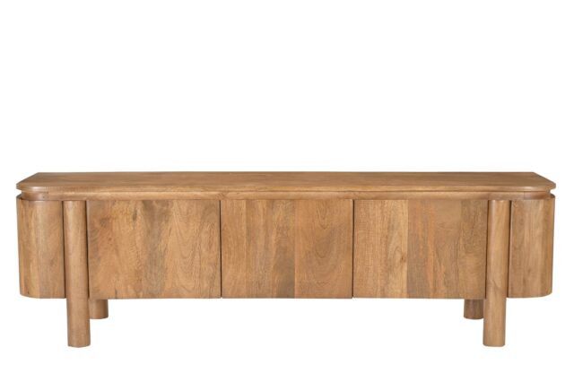 Tv Dressoir Salano 8211 Naturel Hardhout 8211 170 Cm