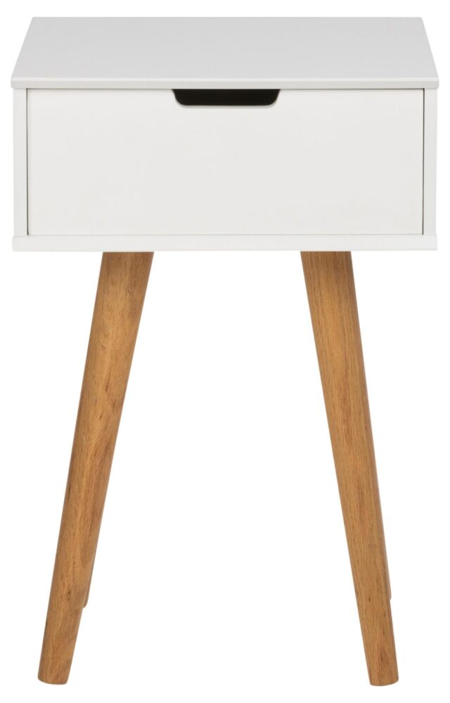 Nachtkastje Mitra 8211 Wit Mdf 8211 Eiken