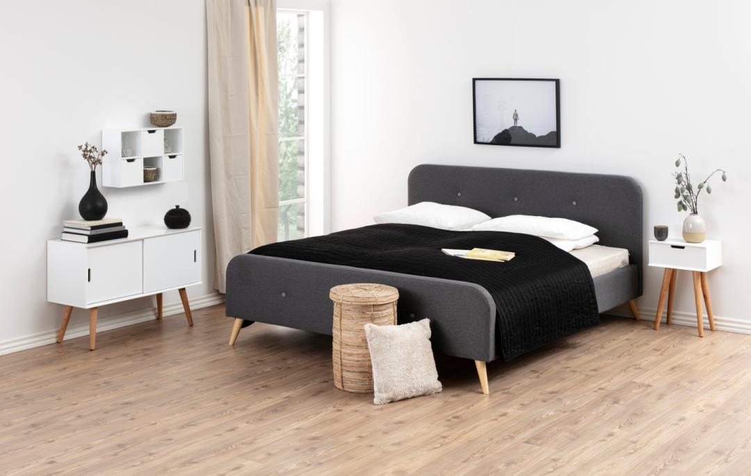 Nachtkastje Mitra 8211 Wit Mdf 8211 Eiken