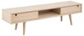 TV-dressoir Eeuw - Wit geolied eiken fineer