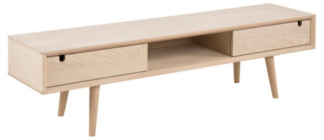 Tv Dressoir Eeuw 8211 Wit Geolied Eiken Fineer