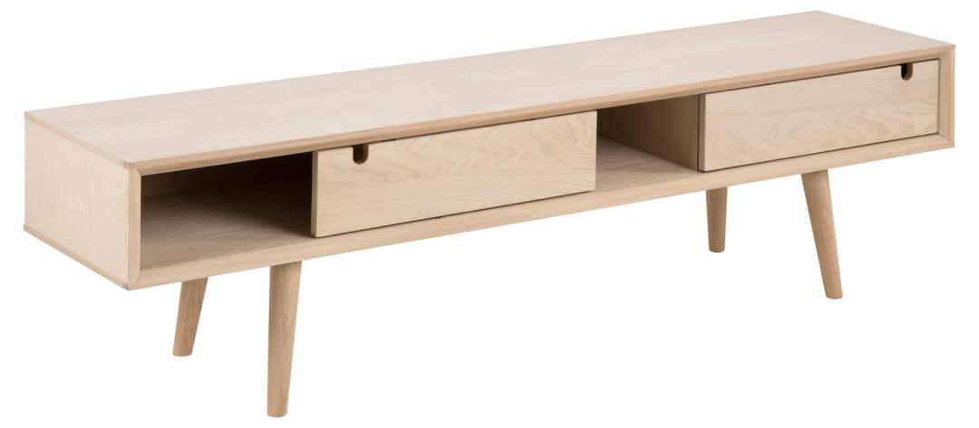 Tv Dressoir Eeuw 8211 Wit Geolied Eiken Fineer