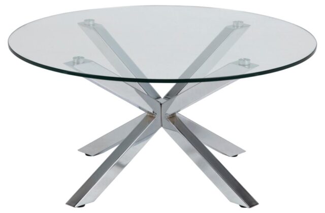 Salontafel Hemel 8211 Helder Gehard Glas 8211 Chroom