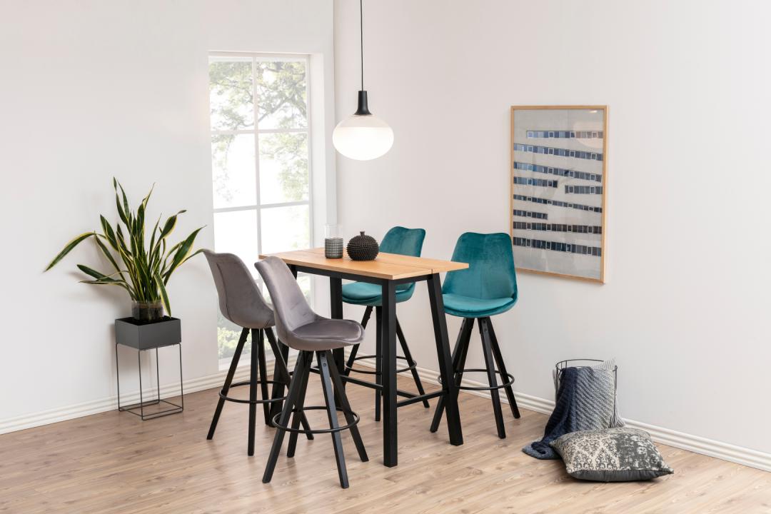 Bartafel Chara 8211 Wild Eikenhout 8211 Matzwarte Basis