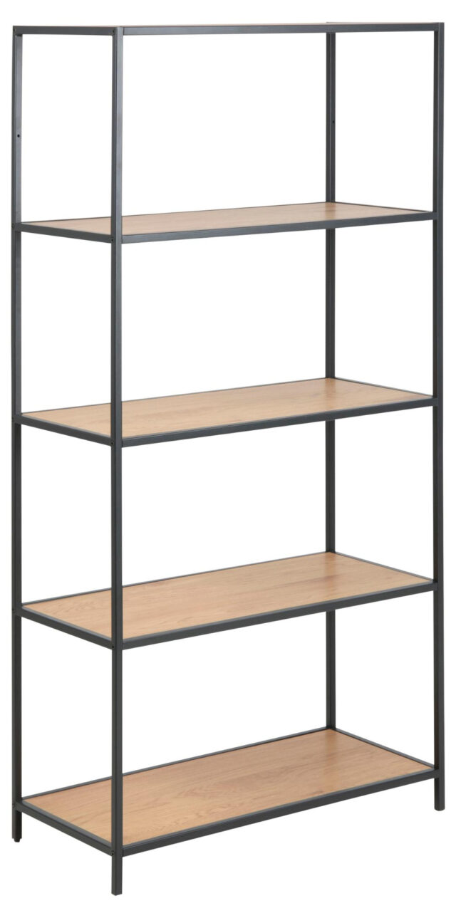 Boekenkast Seaford 8211 Wild Eiken Melamine 8211 Metaal