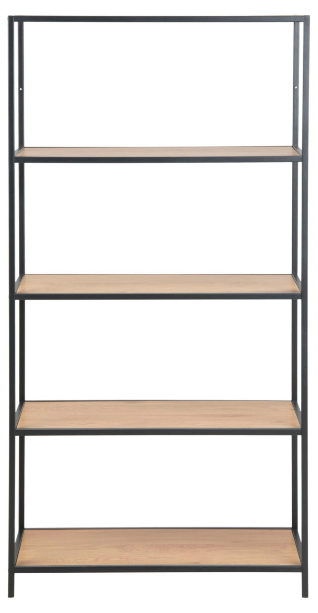 Boekenkast Seaford 8211 Wild Eiken Melamine 8211 Metaal