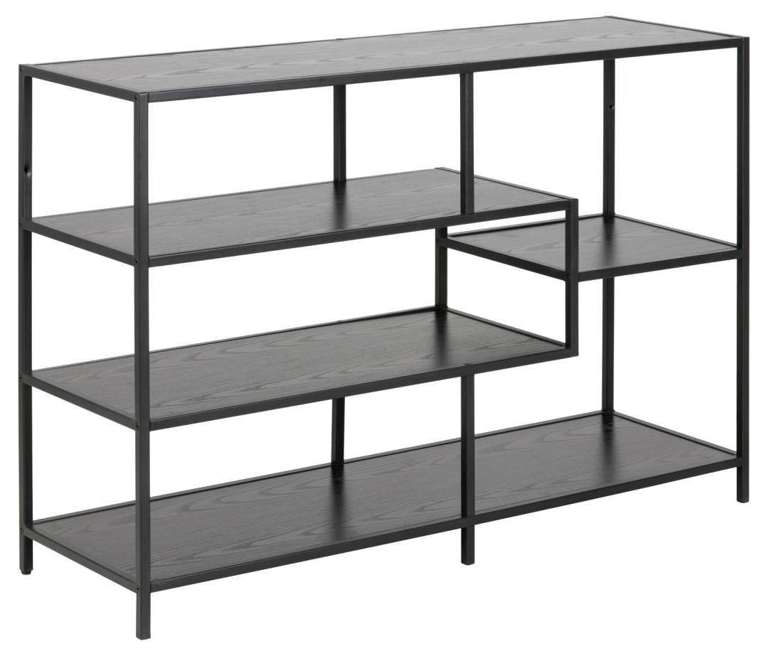 Boekenkast Seaford 8211 Zwart Essen Melamine 8211 Metaal