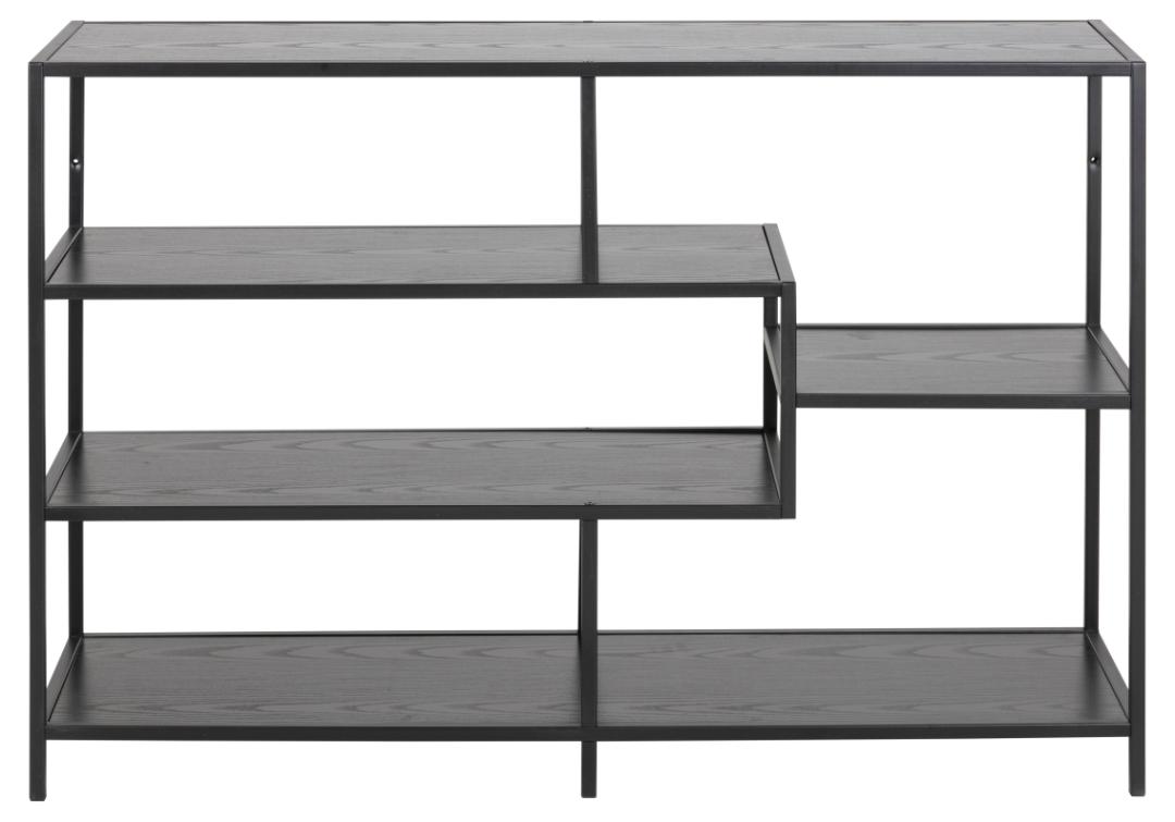 Boekenkast Seaford 8211 Zwart Essen Melamine 8211 Metaal