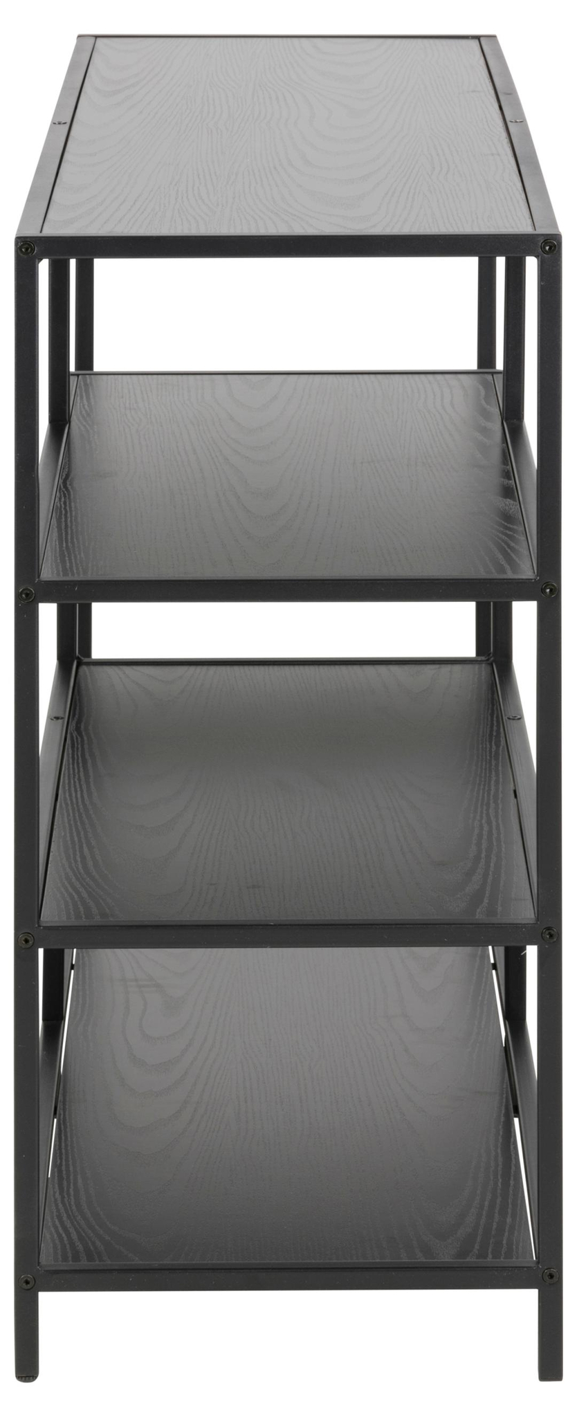 Boekenkast Seaford 8211 Zwart Essen Melamine 8211 Metaal