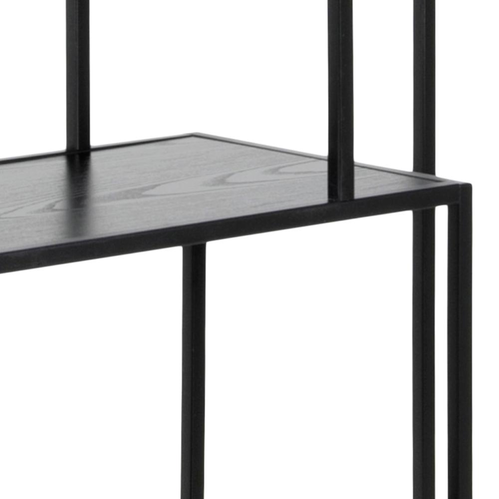 Boekenkast Seaford 8211 Zwart Eiken Melamine 8211 Metaal