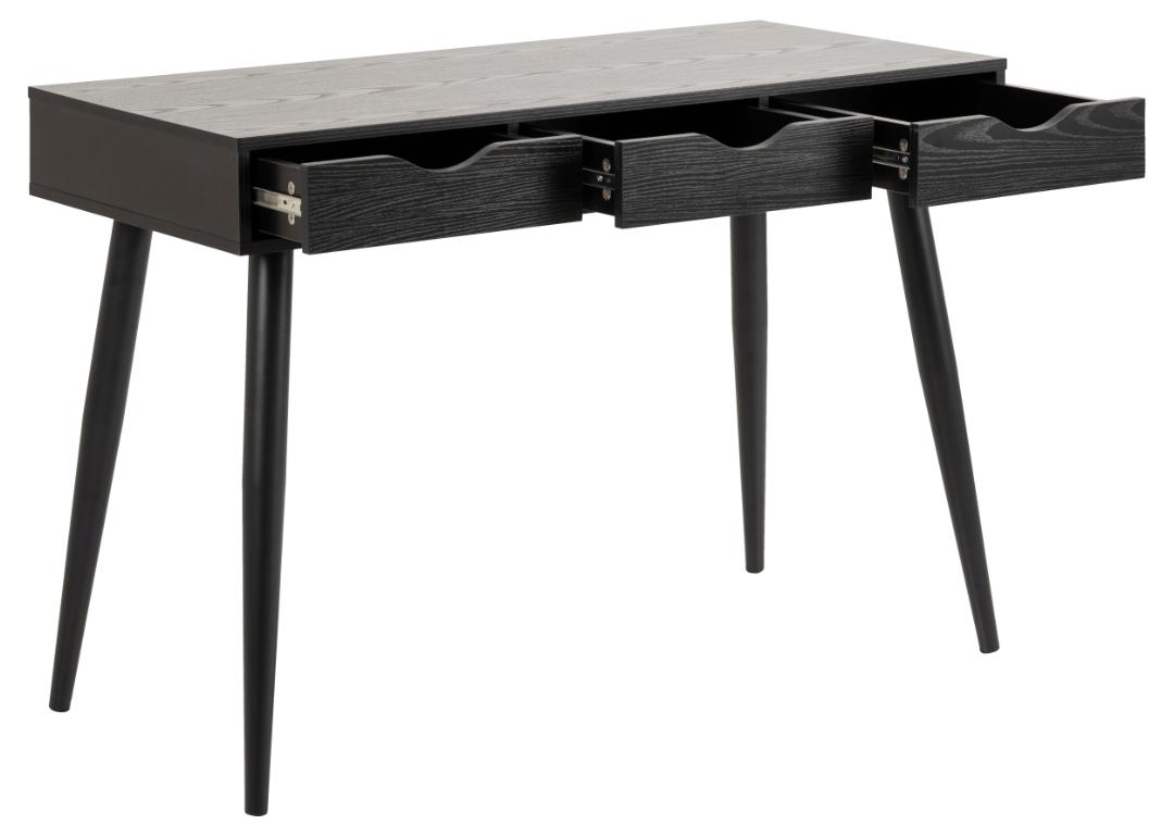 Bureau Neptun 8211 Zwart Melamine Alu Bureau Neptun 8211 Zwart Melamine Alu