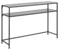 Haltafel Seaford - Zwart melamine - Metaal