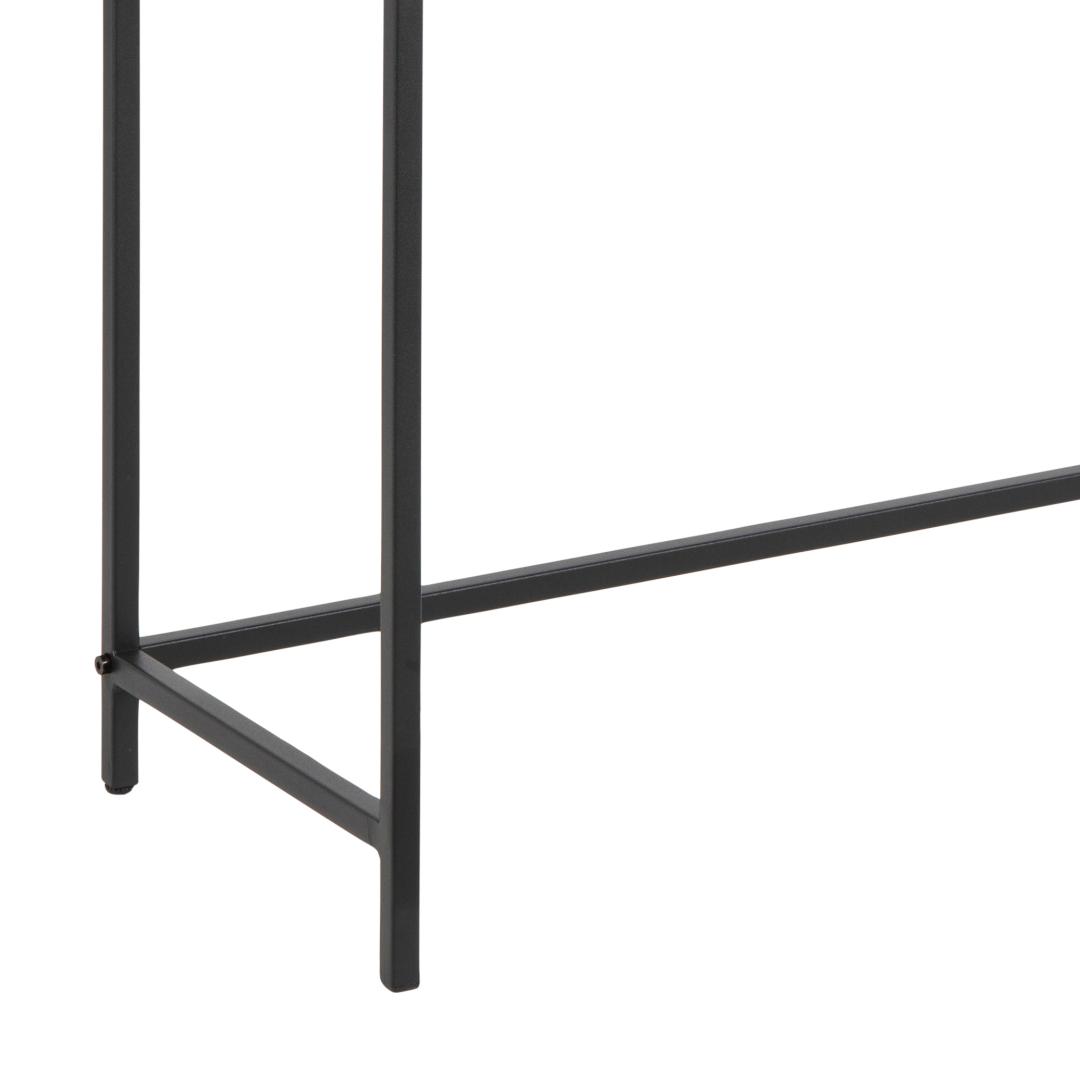 Haltafel Seaford 8211 Zwart Melamine 8211 Metaal