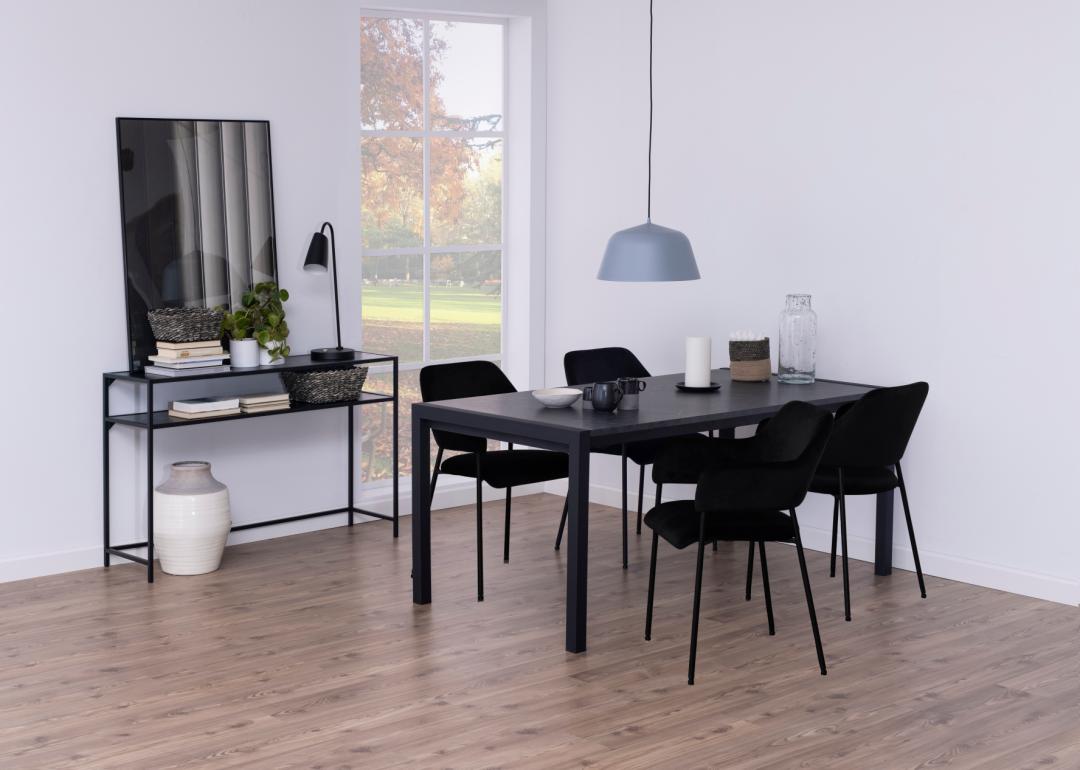 Haltafel Seaford 8211 Zwart Melamine 8211 Metaal