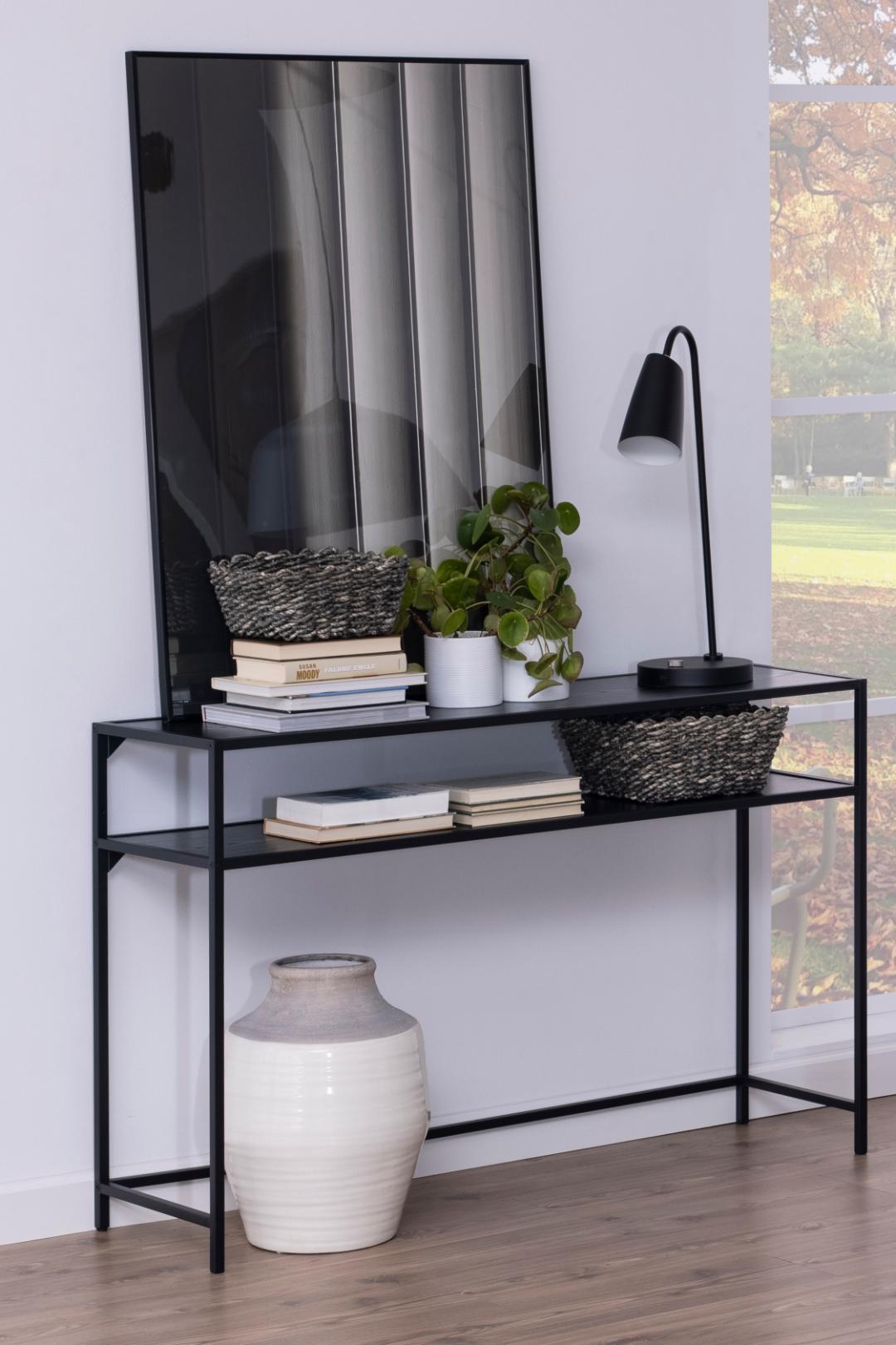 Haltafel Seaford 8211 Zwart Melamine 8211 Metaal