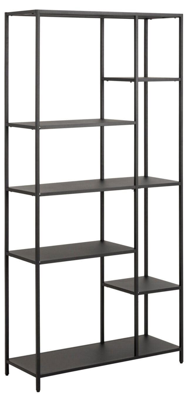 Boekenkast Newcastle 8211 Zwart Mat 8211 Metaal