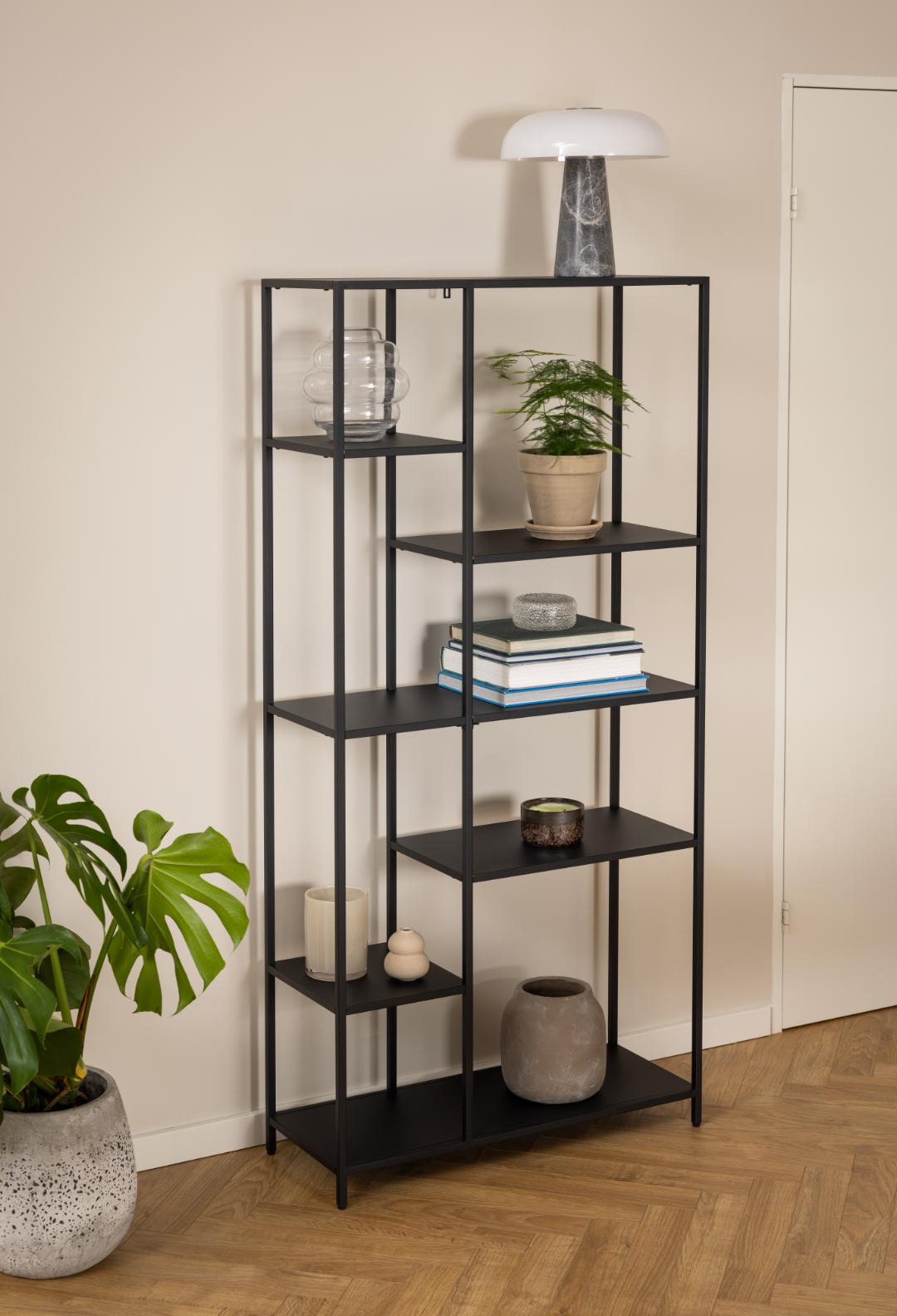 Boekenkast Newcastle 8211 Zwart Mat 8211 Metaal