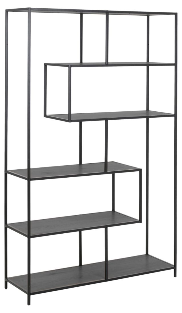 Boekenkast Seaford 8211 Zwart Melamine 8211 Metaal