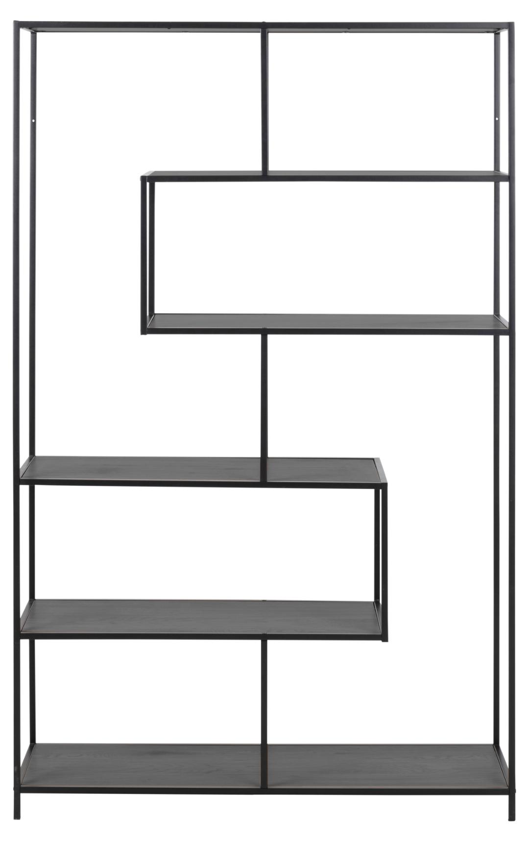 Boekenkast Seaford 8211 Zwart Melamine 8211 Metaal