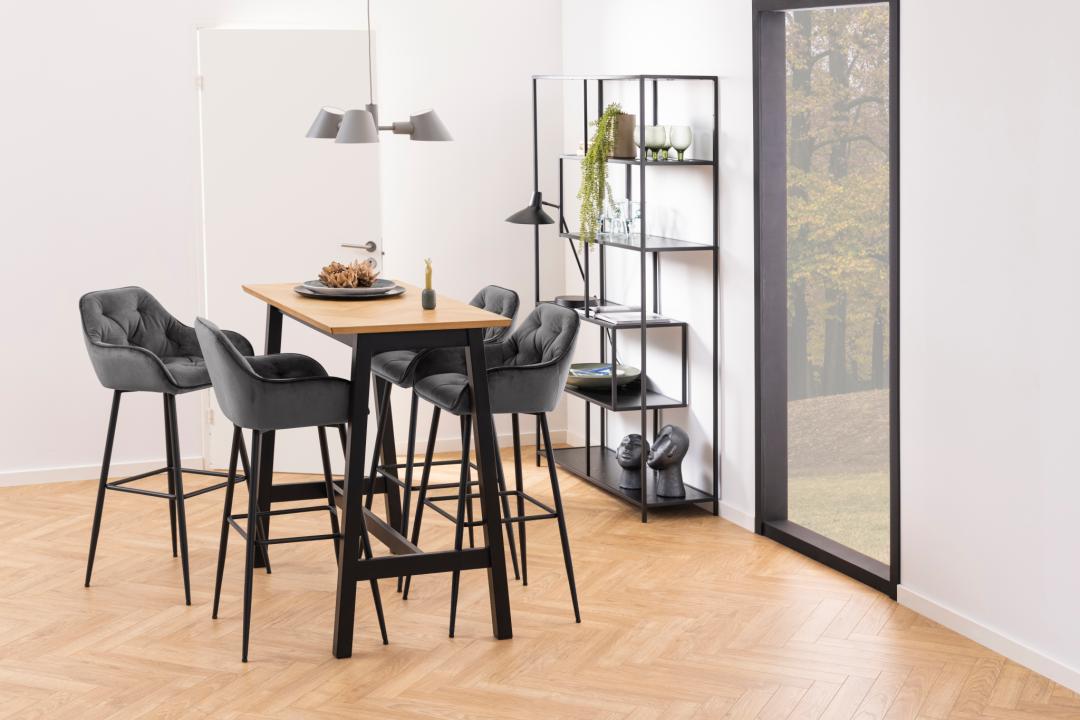 Boekenkast Seaford 8211 Zwart Melamine 8211 Metaal