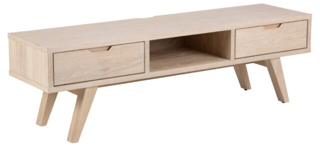 Tv Dressoir A Line 8211 Wit Geolied Eikenfineer