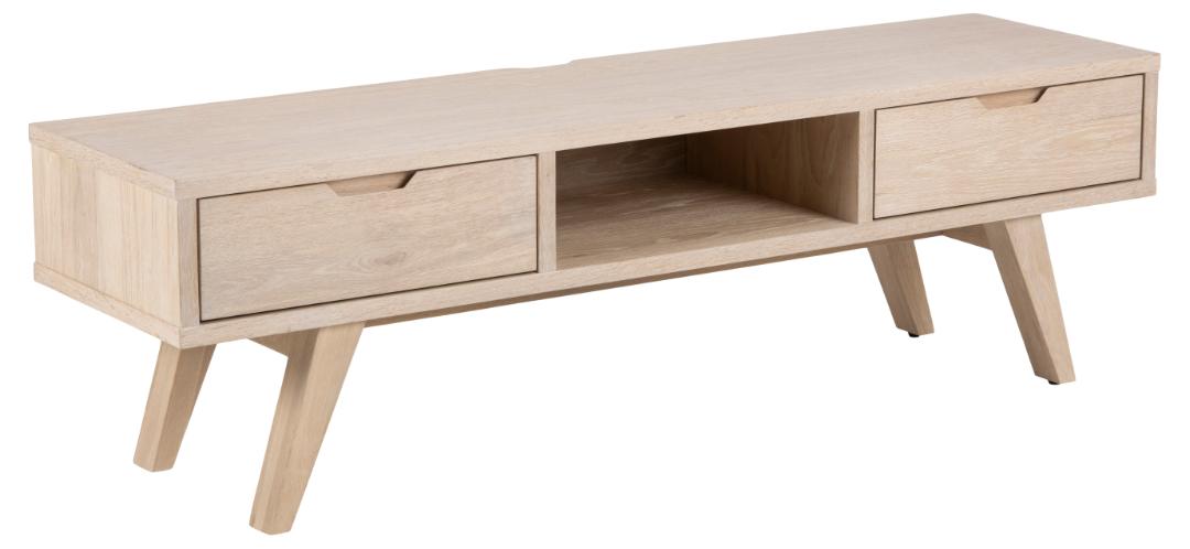 Tv Dressoir A Line 8211 Wit Geolied Eikenfineer