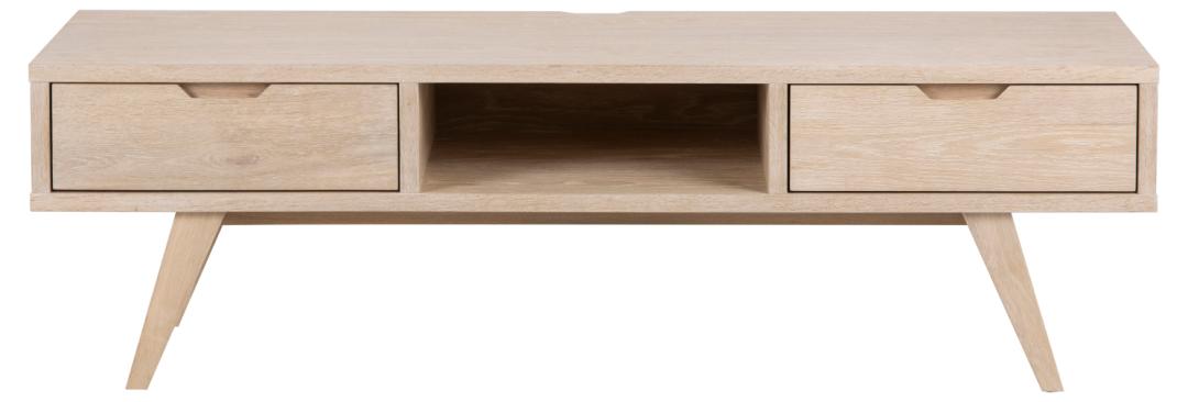 Tv Dressoir A Line 8211 Wit Geolied Eikenfineer