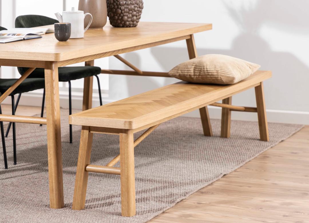 Eetbank Galway 8211 Mat Eikenhout Fineer
