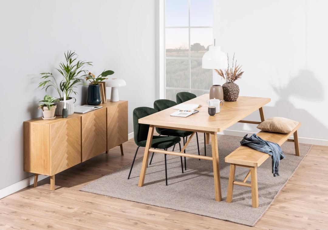 Eetbank Galway 8211 Mat Eikenhout Fineer
