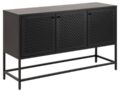 Dressoir Newcastle - Zwart metaal - Gaas